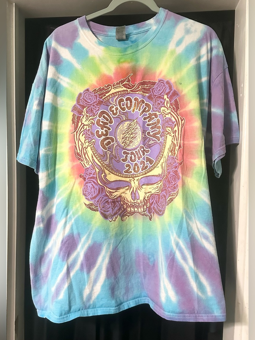 Dead & company 2021 tour tie-dye T-shirt size 2xl